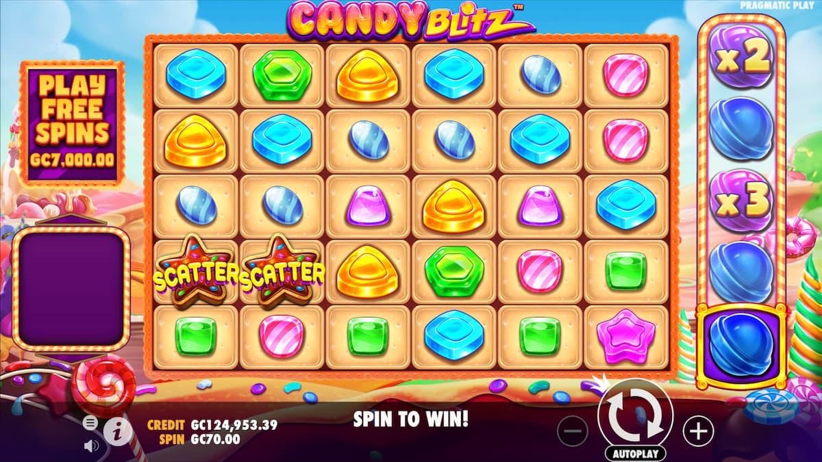 Scatter Symbols in Candy Blitz Slot