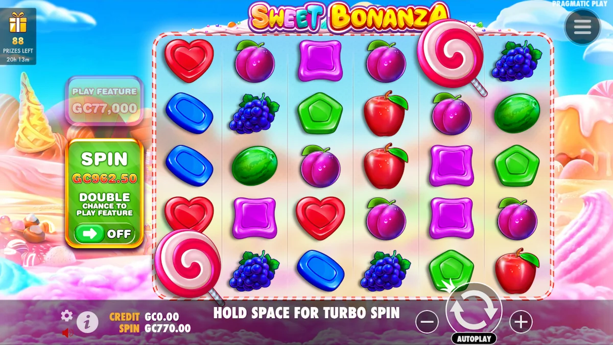 Sweet Bonanza: a very high volatility slot game by Pragmatic Play