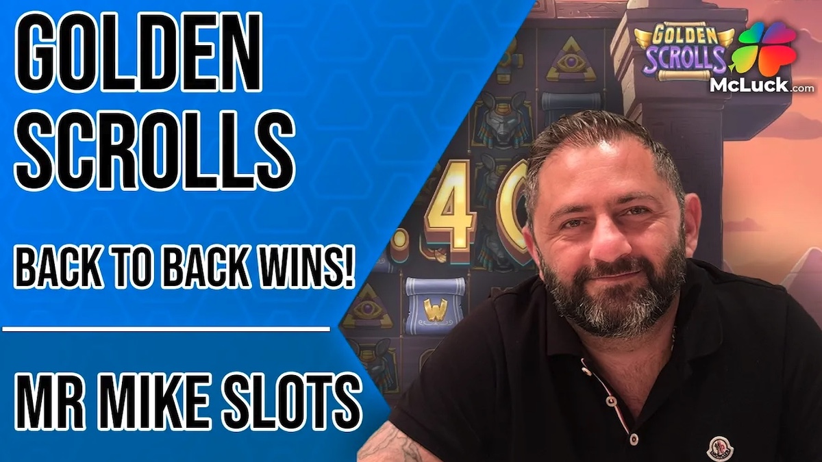 Massive Wins with Mr. Mike Slots on Golden Scrolls | McLuck Blog