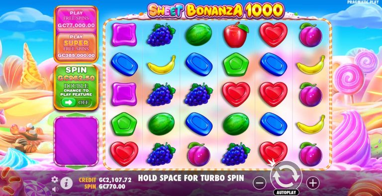 Sweet Bonanza 1000 6-reel slot game