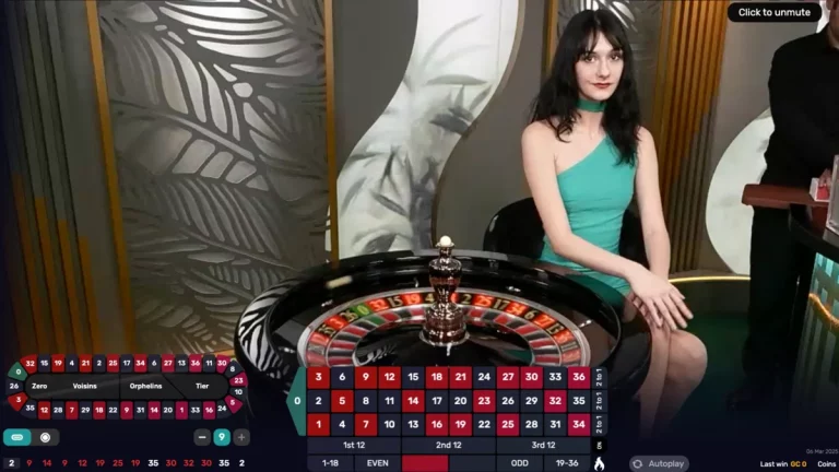 Live roulette, a roulette game where you watch the wheel spin live