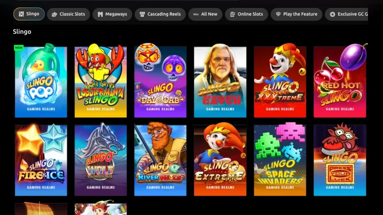 Mobile slingo social casino games at McLuck