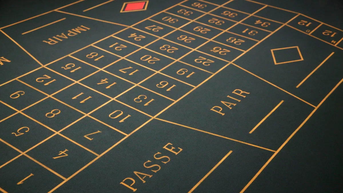 Dozens and columns placement strategy for the roulette casino game