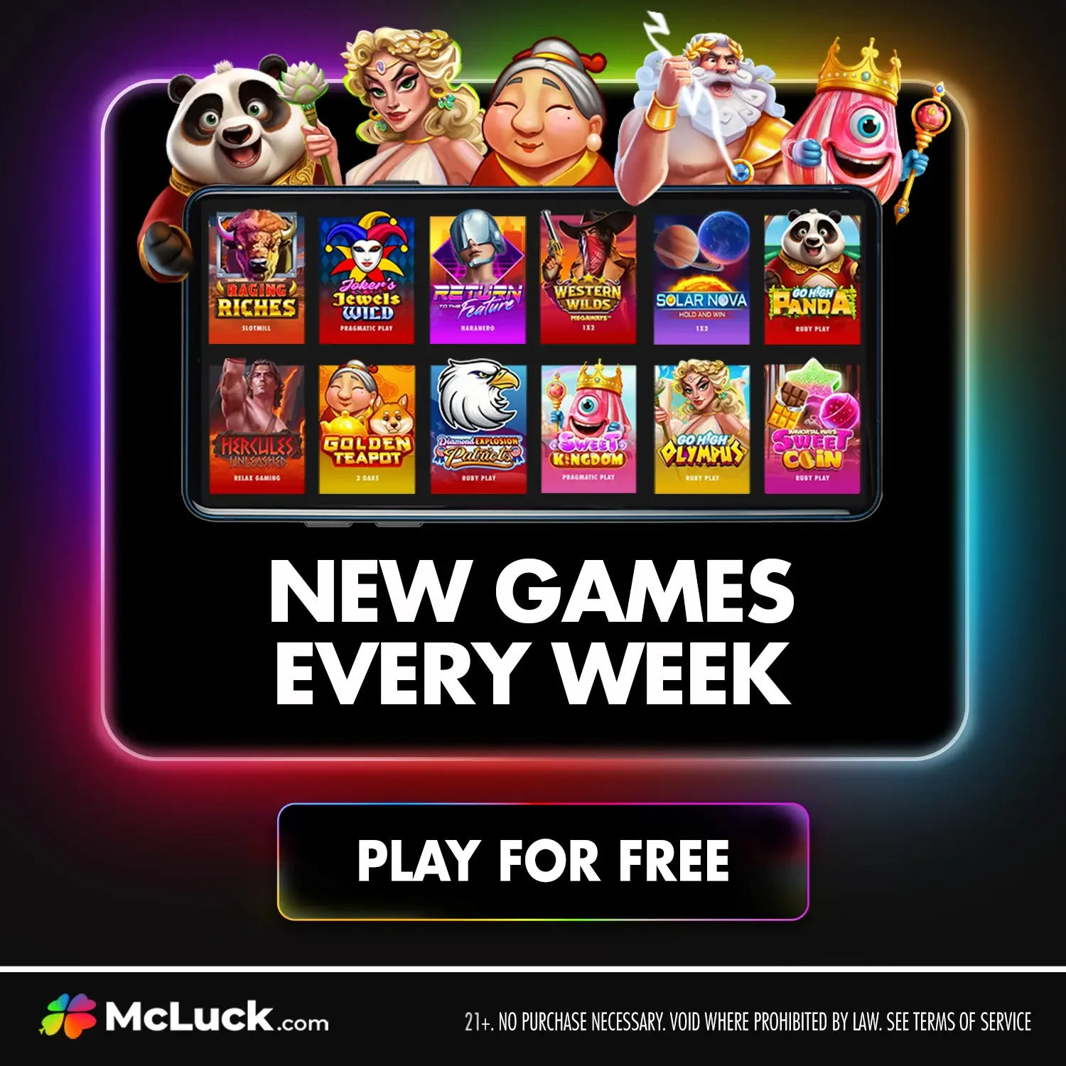 McLuck Blog CTA - New Games Every Week