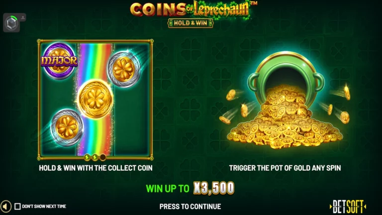 Best Betsoft Slots - Coins of Leprechaun Slot
