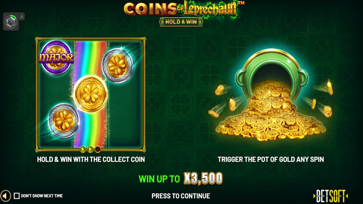 Best Betsoft Slots - Coins of Leprechaun Slot