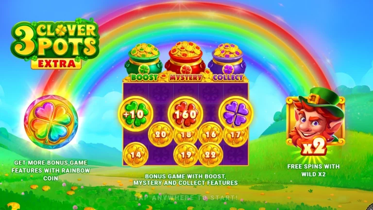 3 Clover Pots Extra Hold and Win Best Clover Slots McLuck