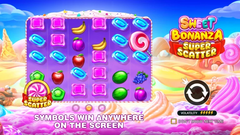 Sweet Bonanza Super Scatter Slot McLuck Social Casino
