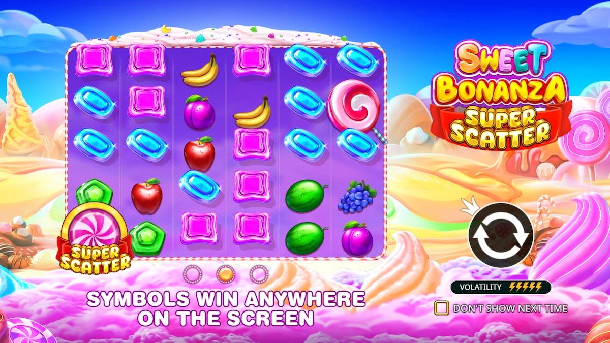 Sweet Bonanza Super Scatter Slot McLuck Social Casino