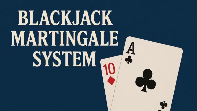 Martingale bankroll management system on blackjack social casino game