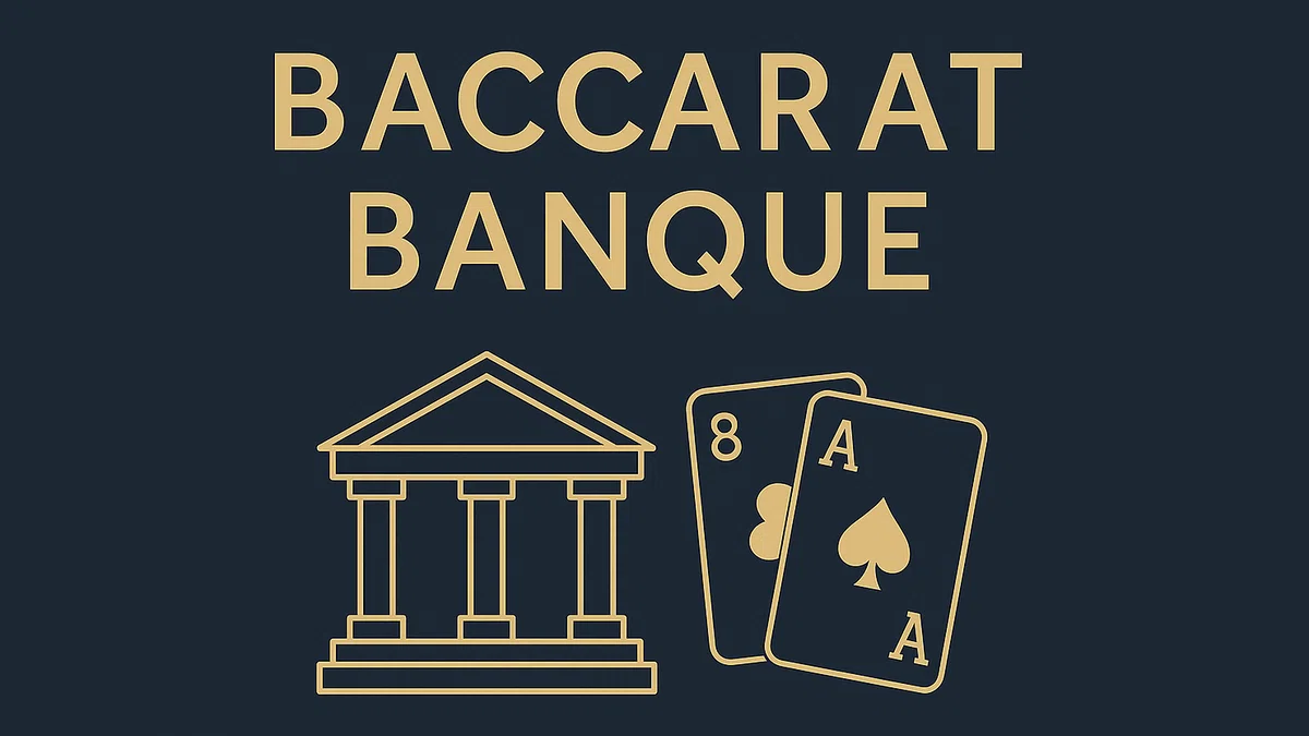 Banque, a popular variation of the baccarat social casino game