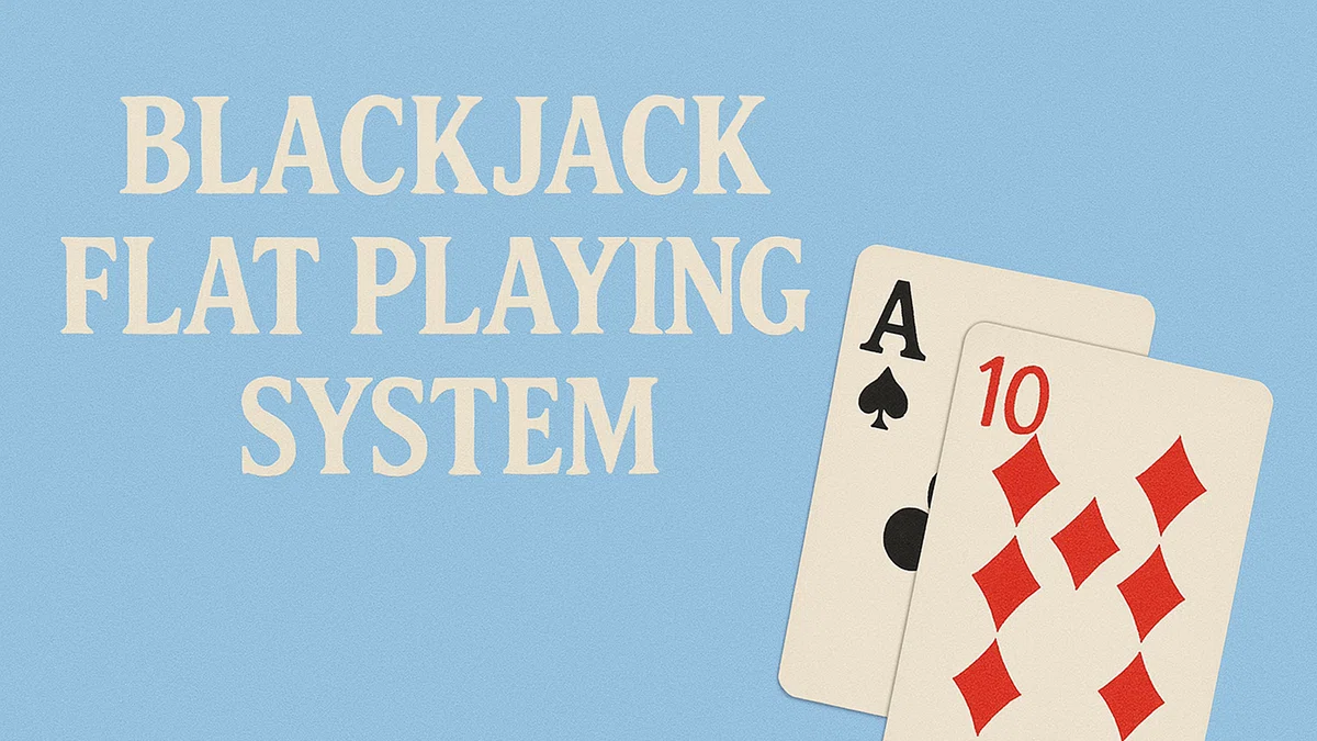 Flat playing bankroll management system applied to blackjack