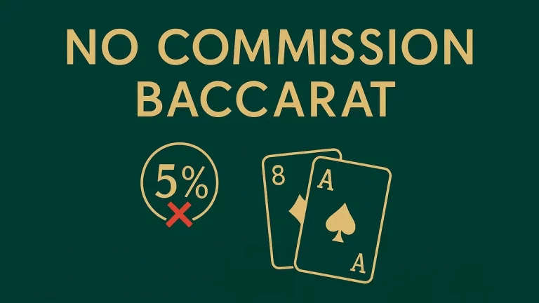 No Commission variant of the baccarat social casino game
