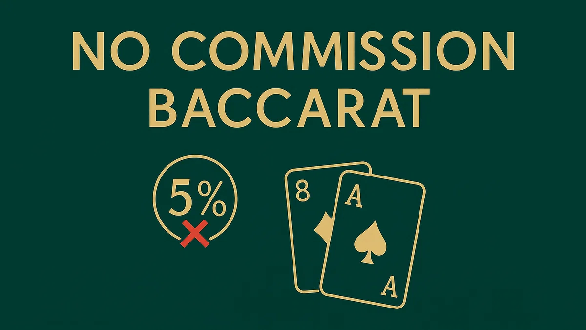 No Commission variant of the baccarat social casino game