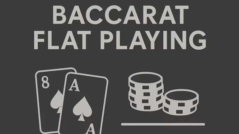 Flat playing strategy for the baccarat social casino game