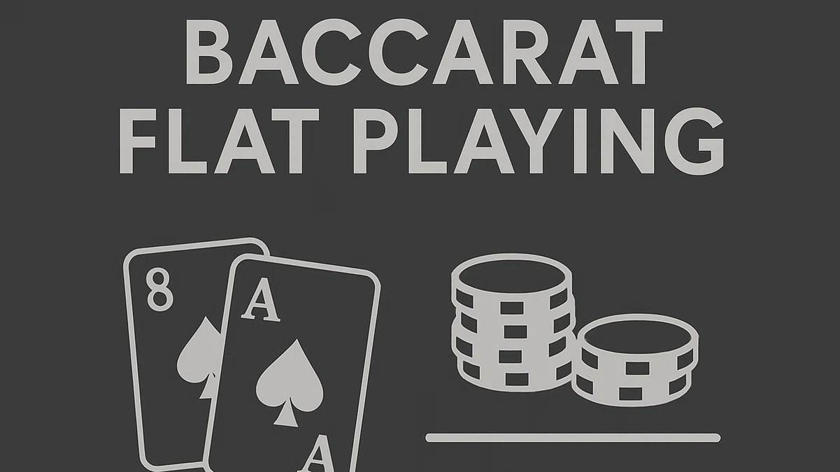 Flat playing strategy for the baccarat social casino game