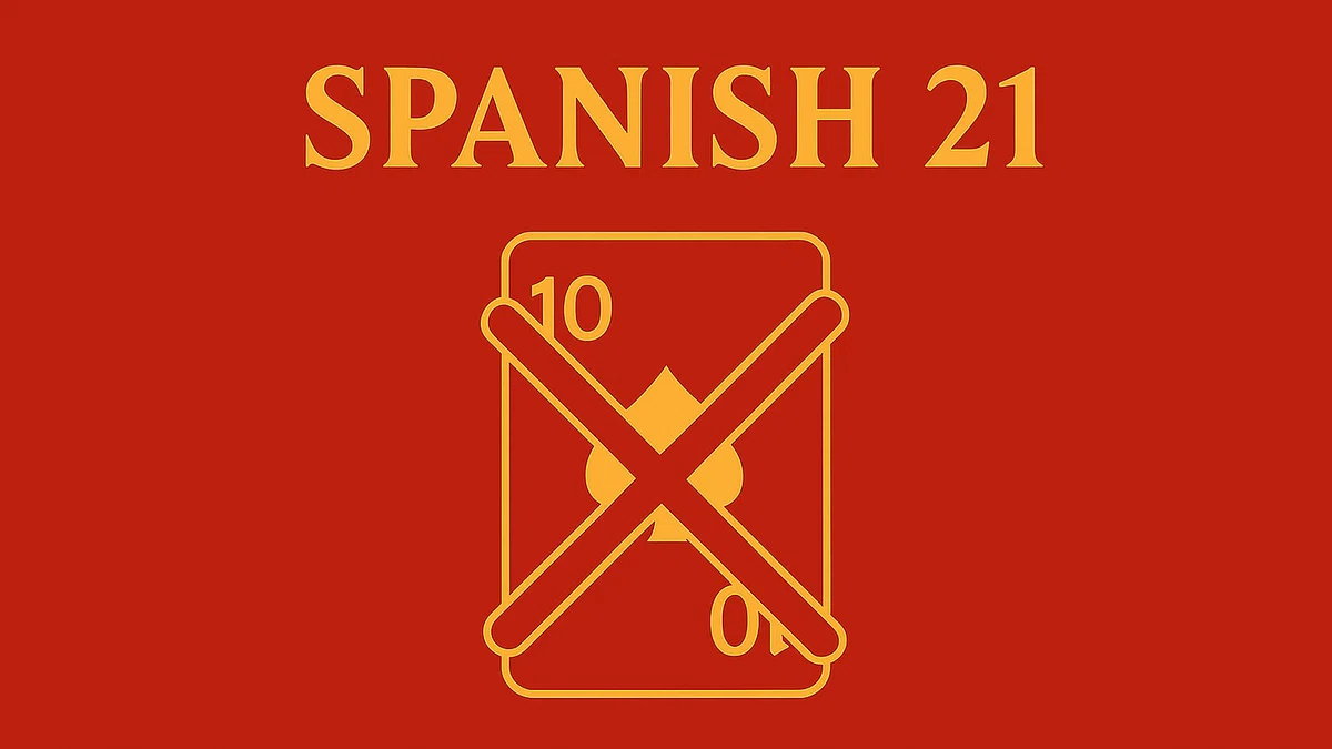 Spanish 21, a variant of the blackjack game without the 10 card