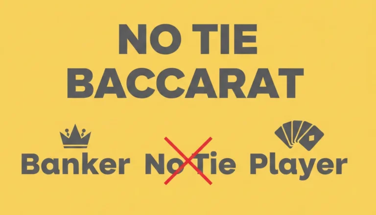 No Tie Play strategy in the baccarat social casino game