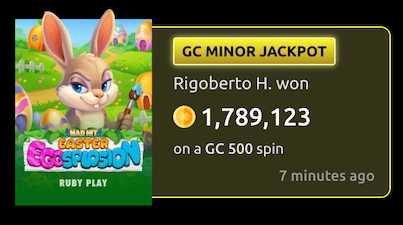 McLuck Big Win - GC Minor Jackpot Win on Mad Hit Easter Eggsplosion Slot from Ruby Play - GC 1 Million from GC 500 spin