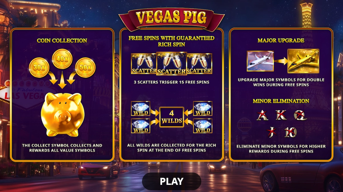 Vegas Pig Slot for the Best Vegas Slot Games at McLuck social casino