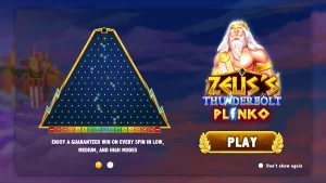 Zeus's Thunderbolt Plinko - Best Plinko Games - mcLuck social casino