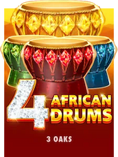 Play 4 African Drums at McLuck social casino. Best African Slots.