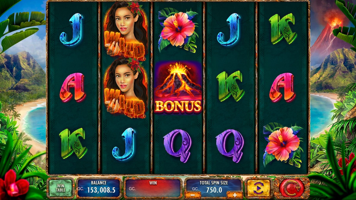 Tiki Goddess Slot at McLuck with 5 reels and 25 winlines