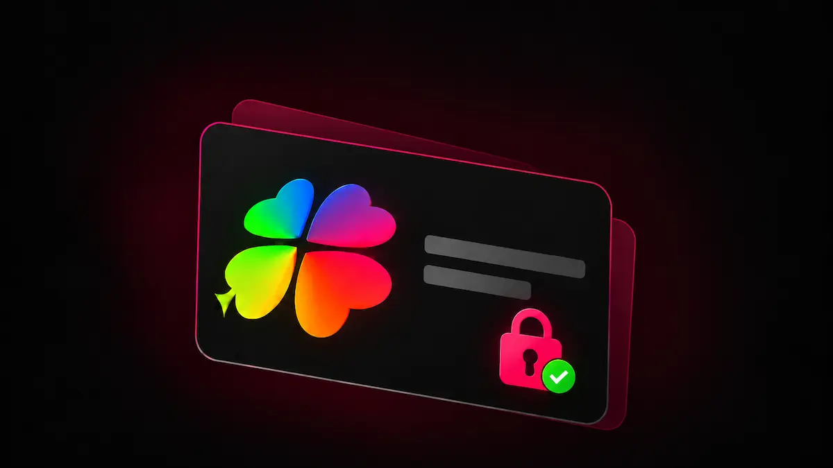 Secure McLuck website illustration with a padlock and verification check.