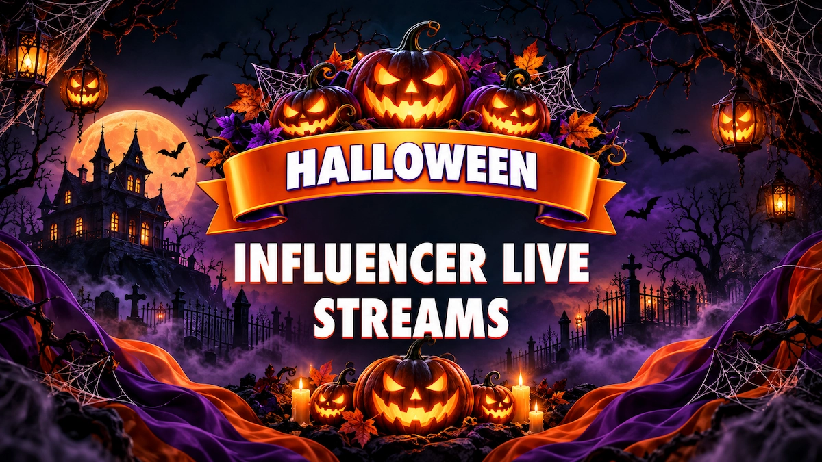 Halloween Influencer Live Streams on McLuck